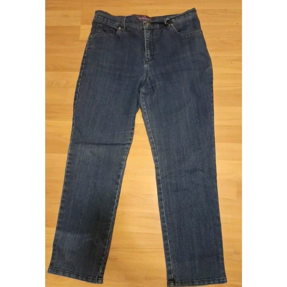 Gloria Vanderbilt Jeans Womens Size 10 Amanda Blue Dark Wash Straight Leg